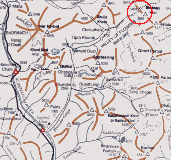 Bhyundar Khal map location 