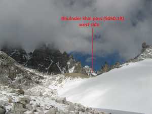 bhyander pass west glacier lake
